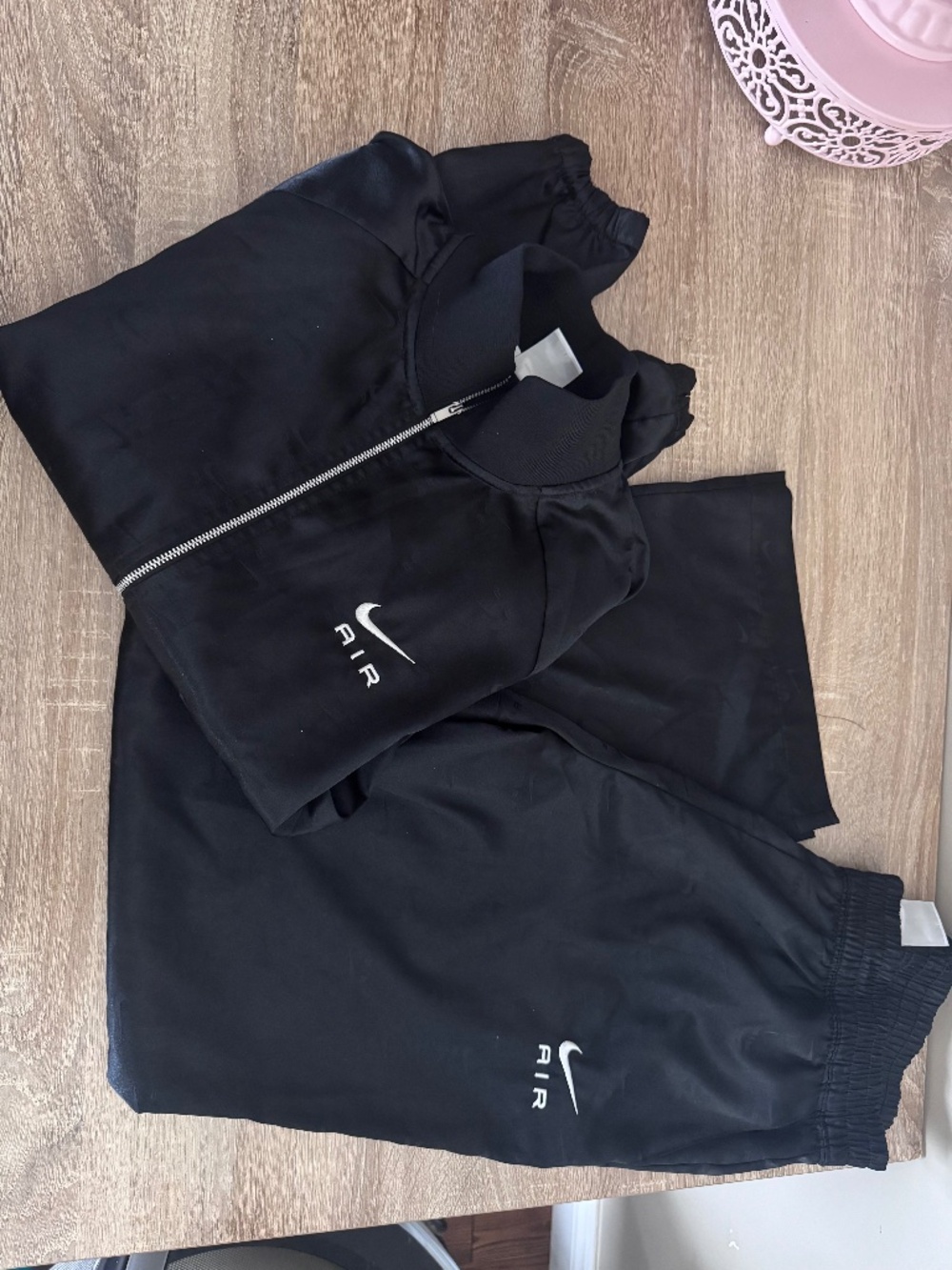 Nike Air Black Woven / Satin Tracksuit